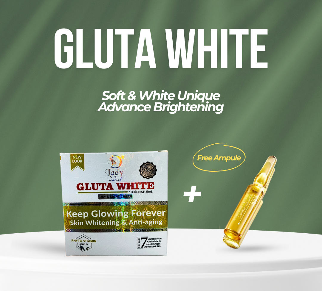 2 in 1 Glutawhite Day & Night Cream & Vitamin C Ampoule